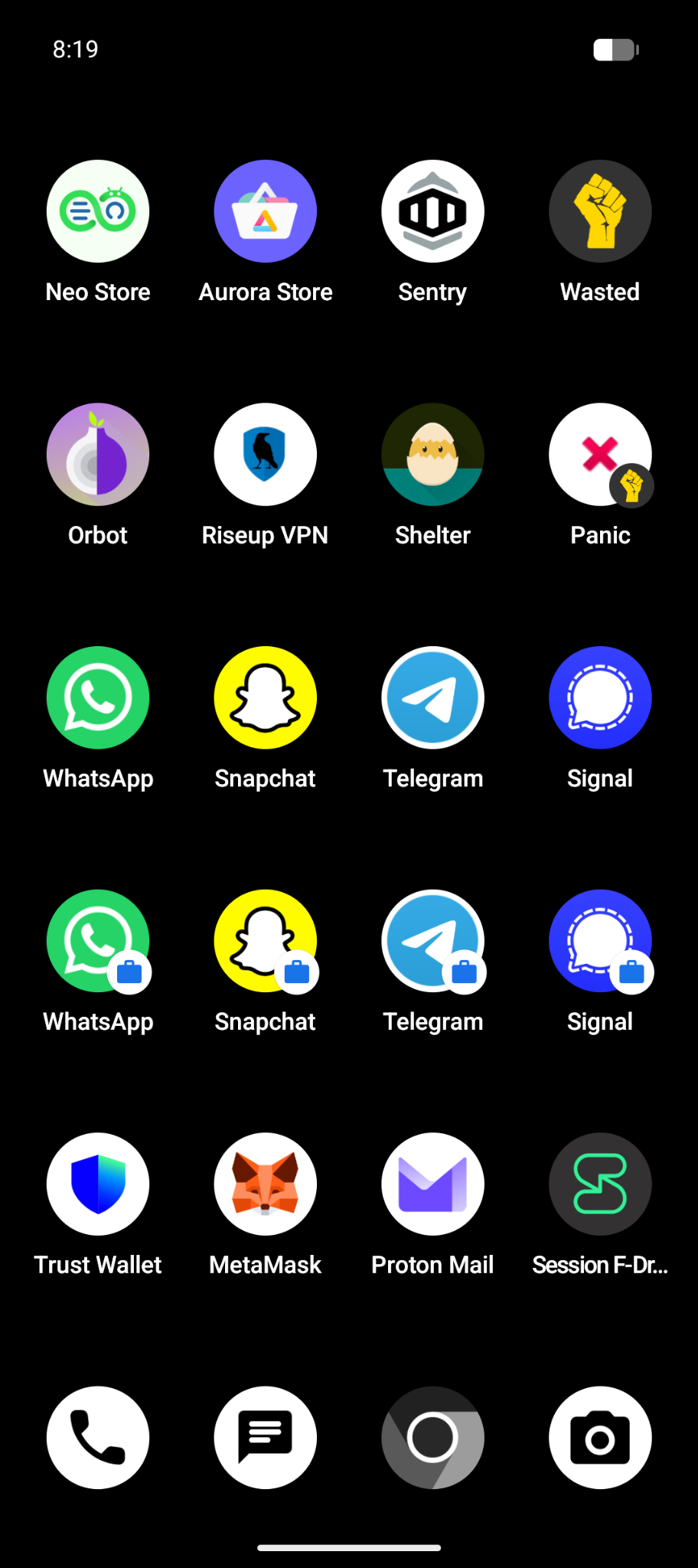 PixelHide GrapheneOS phone screenshot